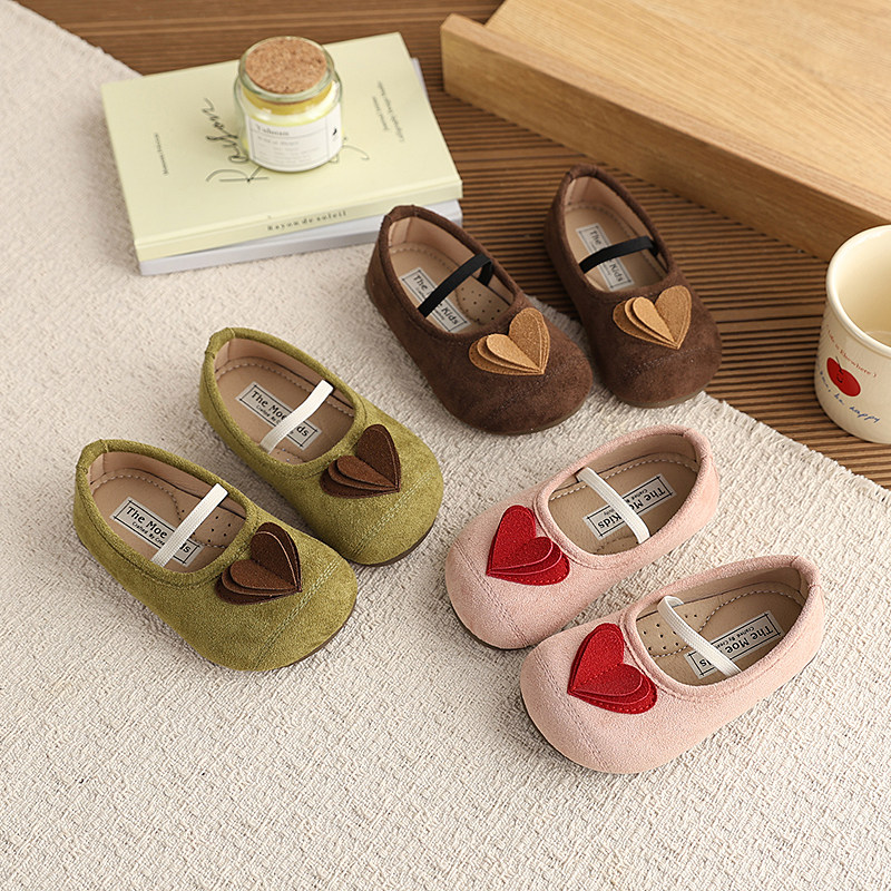 2026春季新款爱心宝宝鞋一脚蹬松紧带可爱百搭单鞋公主鞋卡通风,童鞋/婴儿鞋/亲子鞋,皮鞋,淘宝优惠券,粉丝福利购,淘宝优惠卷