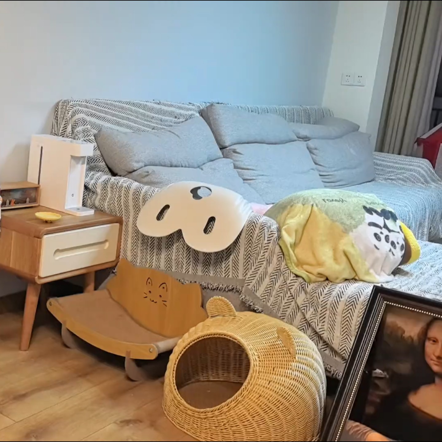 仿藤猫窝可水洗别墅半封闭式四季藤编透气狗狗窝室内猫耳圆形猫屋,宠物/宠物食品及用品,猫窝/屋/帐篷/沙发,淘宝优惠券,粉丝福利购,淘宝优惠卷