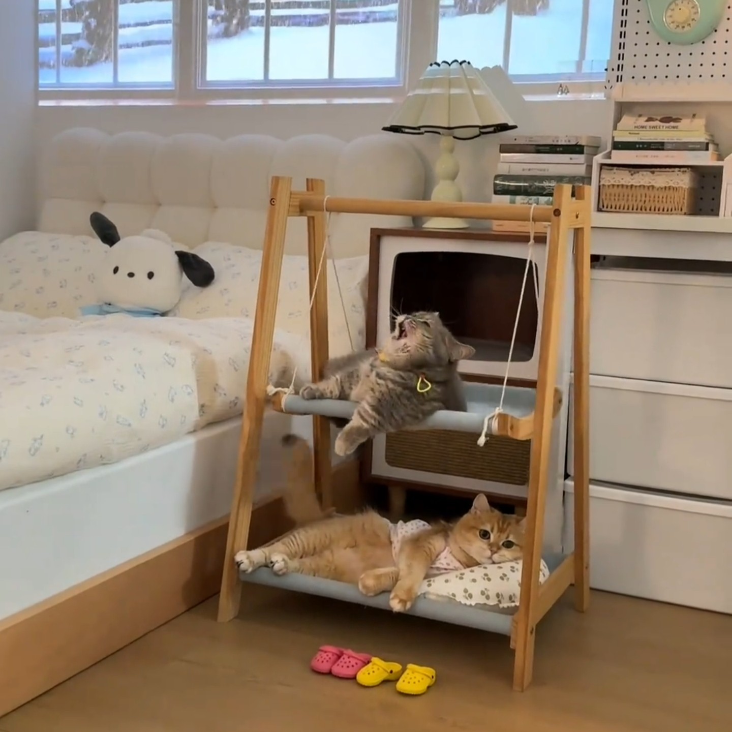 猫咪摇篮吊床猫窝室内双层透气小猫秋千简约猫屋睡觉专用双层猫窝,宠物/宠物食品及用品,猫窝/屋/帐篷/沙发,淘宝优惠券,粉丝福利购,淘宝优惠卷