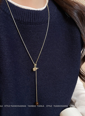 新中式虎眼石葫芦吊坠项链