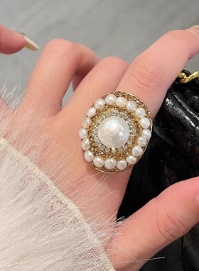 2025款夸张气质巴洛克戒指女