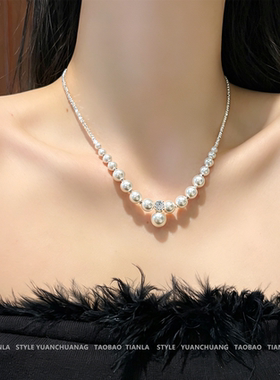 万能搭~精工版碎银珍珠项链