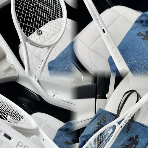 代购wilson CLASH 100 V2威尔胜男女款定制专业训练纯白网球拍