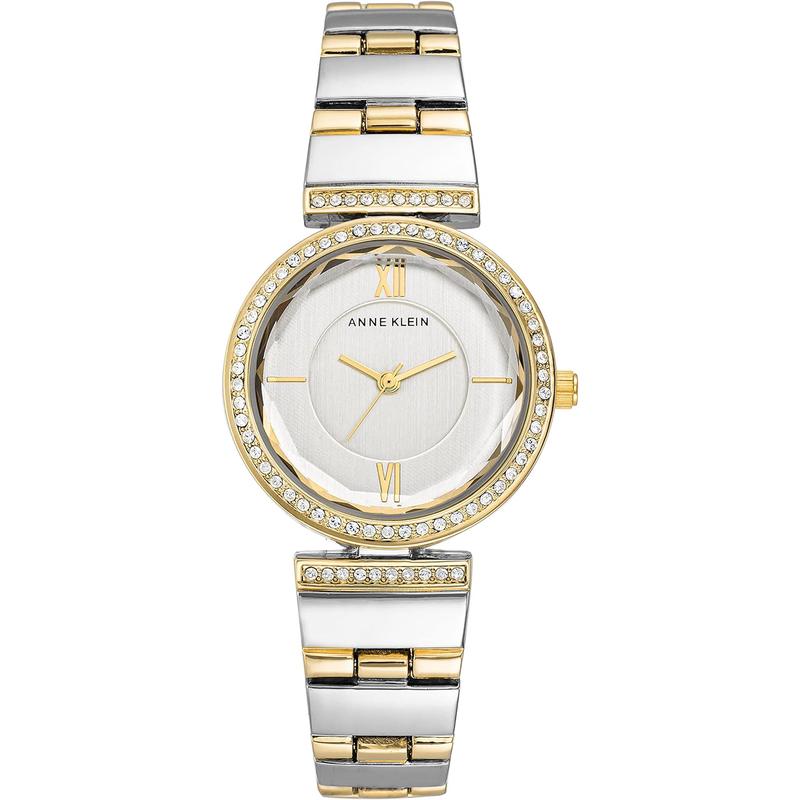 ANNE KLEIN/安妮克莱因银色表盘金属表带女士腕表防水防尘