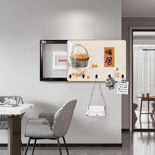 配电箱遮挡装饰画多功能弱配电闸箱挂画电表箱壁画带挂钩晶瓷画