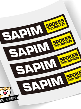 SAPIM辐条贴纸公路车轮组碳刀圈贴纸环法队版单车自行车架定制