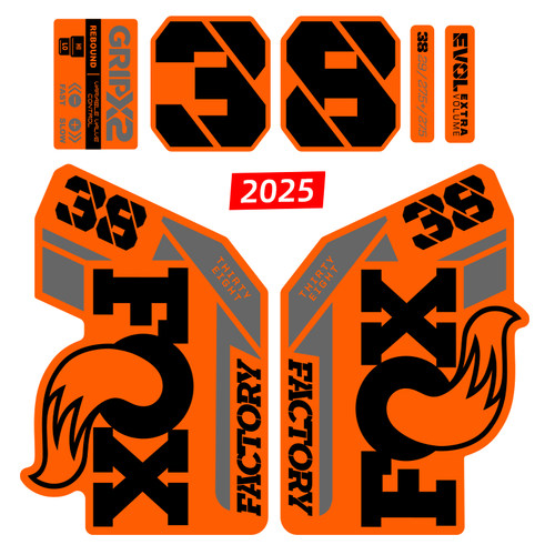 2025新款FOX38前叉贴纸山地车3M