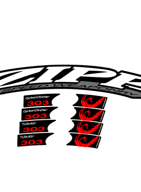 zipp firecrest 303 speedweaponpy轮组贴纸公路车单车碳刀圈轮圈