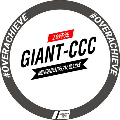 CC车C队版轮组贴纸TCR/ADV/PP公路车单车碳刀圈车贴环法TEAM