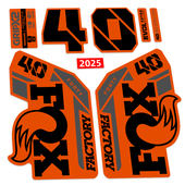 定制防水step 2025新款 Factory前叉贴纸山地车贴个性 cast FOX