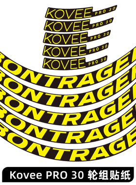 棒槌哥Kovee Pro 30轮组贴纸山地车贴轮圈贴单车防水个性MTB崔克