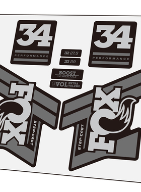 2020款FOX 34 SC performance前叉贴纸山地车单车贴定制step-cast