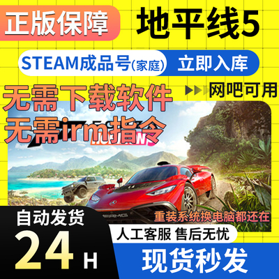 地平线5 正版STEAM账号PC中文Forza Horizon 5 成品账号 正版在线