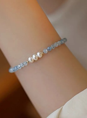 珍珠手链女款轻奢小众精致闺蜜礼物送女友新中式手串可调节