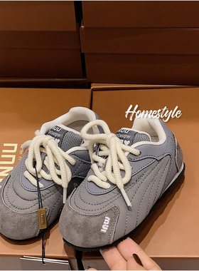 韩货inuu 春秋款魔术贴软软包子鞋可爱好穿粉紫色女宝休闲鞋