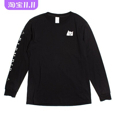 街头潮牌RIPNDIP经典口袋猫长袖