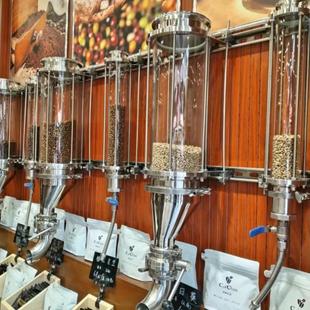 304不銹鋼排渣口啤酒花投放器咖啡豆茶葉排放裝 備支持定制4寸6寸