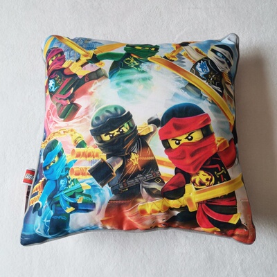 乐高幻影忍者靠垫芯坐垫40x40抱枕靠垫套客厅沙发LEGO NINJAGO