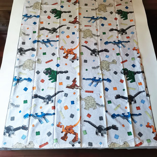 乐高积木恐龙被套被罩床单枕头套150x200棉儿童卡通LEGO 男孩床品