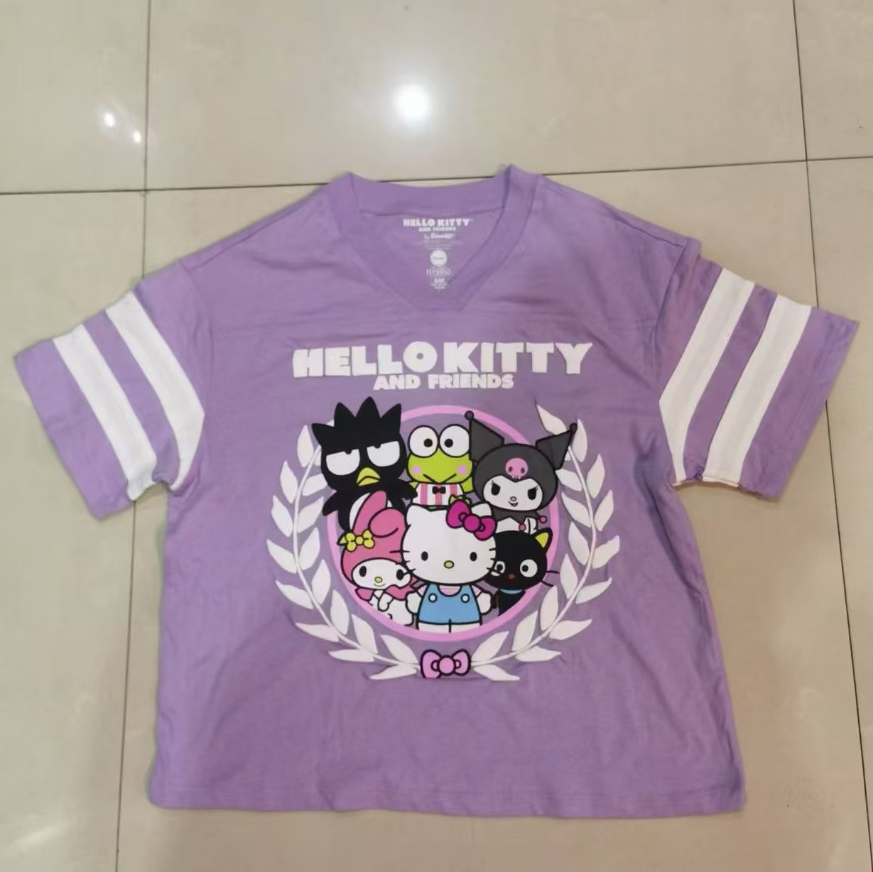 外贸女装出口女士kt卡通印花夏季短袖T恤衫打底衫上衣夏装