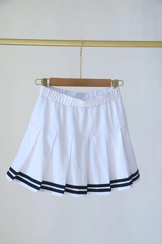 韩国单140-160学生亲子校服短裙子百褶裙春夏装学生裙半身裙裤