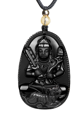 黑曜石本命佛守护神吊坠