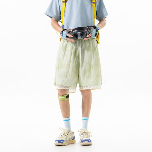 ESSENTIALS HOPE扎染渐变速干防水工装短裤男夏季轻薄宽松五分裤