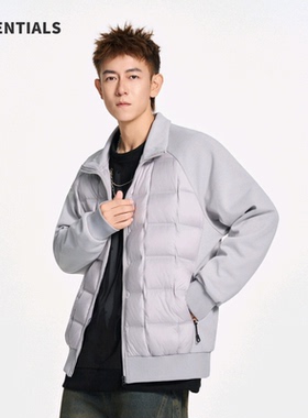 ESSENTIALS轻薄羽绒服男冬季长袖加厚运动户外90鸭绒男士羽绒服