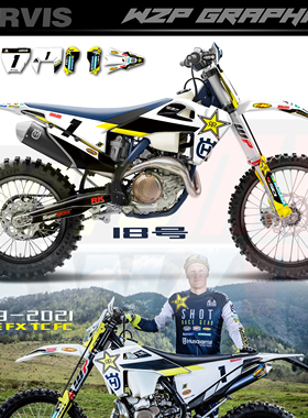 2019-2021Husqvarna胡思瓦纳 FE TE FC TC FX 贾维斯厂队贴花车贴