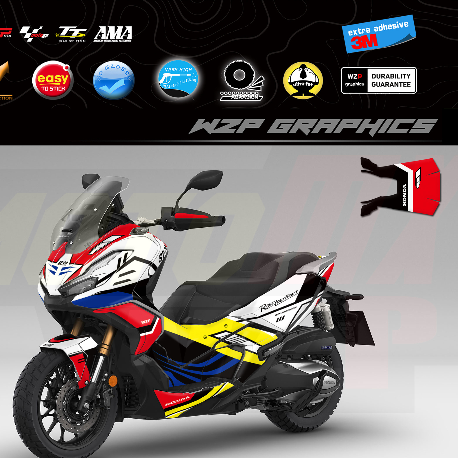 高达本田350ADV全车贴花贴纸版花