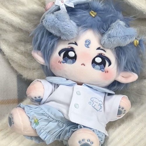 哪吒敖丙属性20cm棉花娃娃藕饼可爱同人公仔周边玩偶礼物裸娃