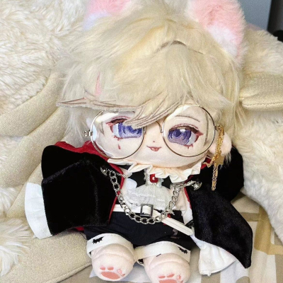 林尼手工同款属性古德猫宁林尼20厘米棉花娃娃BJD娃娃礼物