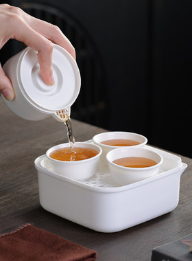 锐博塑料便携收纳茶具
