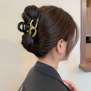 抓夹大号13cm头发新款鲨鱼后脑勺气质2025爆款轻奢抓夹简约高级感