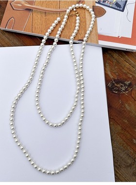 珍珠长款/短款时髦叠戴