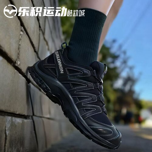 乐积运动 SALOMON萨洛蒙 XA PRO 3D纯黑低帮户外复古跑步鞋491274