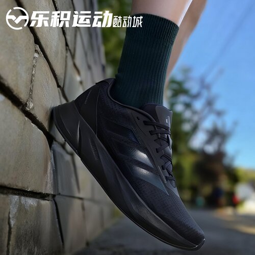 乐积运动 Adidas Duramo Sl 黑色 网面训练低帮休闲跑步鞋 IE7261