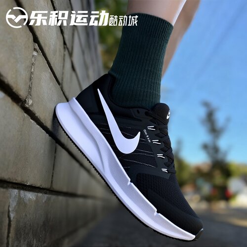 乐积运动 Nike Run Swift 3 黑色 低帮透气休闲跑步鞋 DR2695-002