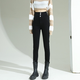 子 弹力显瘦提臀紧身铅笔裤 870高腰小脚牛仔裤 女2025年新款