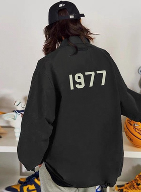 FOG FEAR OF GOD复线ESSENTIALS美式潮牌1977教练夹克外套男高街