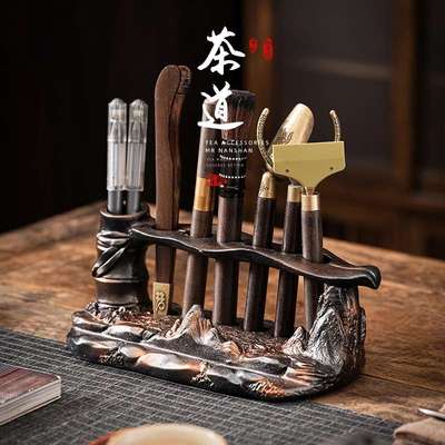 大莅泡茶夹子茶台茶道六君子套装大全用品茶茶杯专用工具茶桌茶具