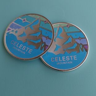 蔚蓝游戏周边Celeste登山纪念品纪念币收藏币独立游戏收藏纪念币