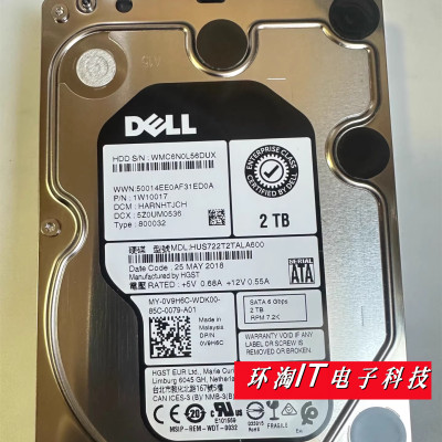 DELL/戴尔V9H6C2TB7.2K
