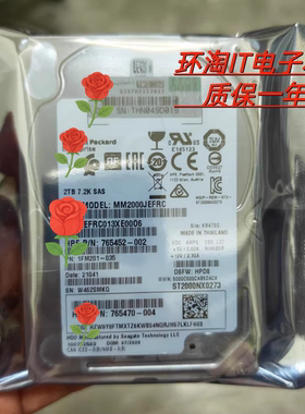 原装 765466-B21 765873-001 765452-002 2T SAS 2.5 G8 G910硬盘