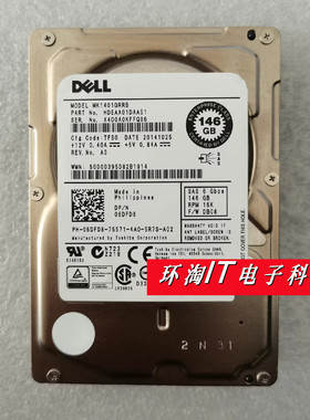 DELL戴尔 06DFD8 MK1401GRRB 服务器硬盘146G 2.5 15K 6Gb SAS