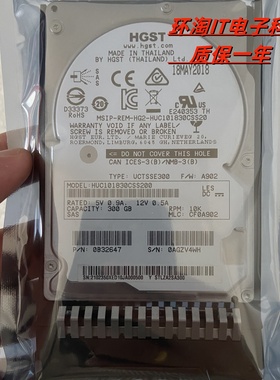 原装OceanStor 9000 V3 V5 02350XED 300GB 10K 2.5寸SAS存储硬盘