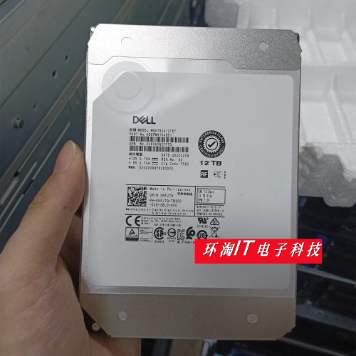 DELL 09HXK6 0KFJ7G 12TB 12T SAS 7.2K 12GB R640 R740 T640硬盘