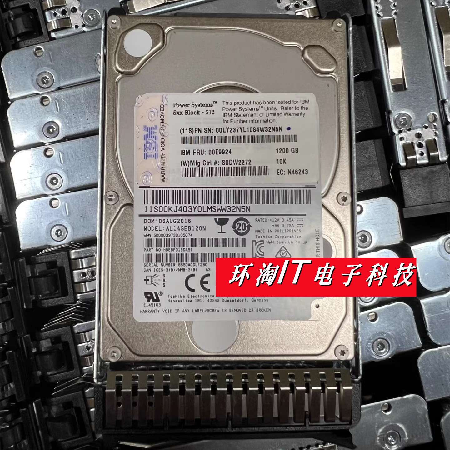 IBM 1200G 1.2T SAS 10K FRU 00E9924 00E9921 1.2TB 小型机硬盘