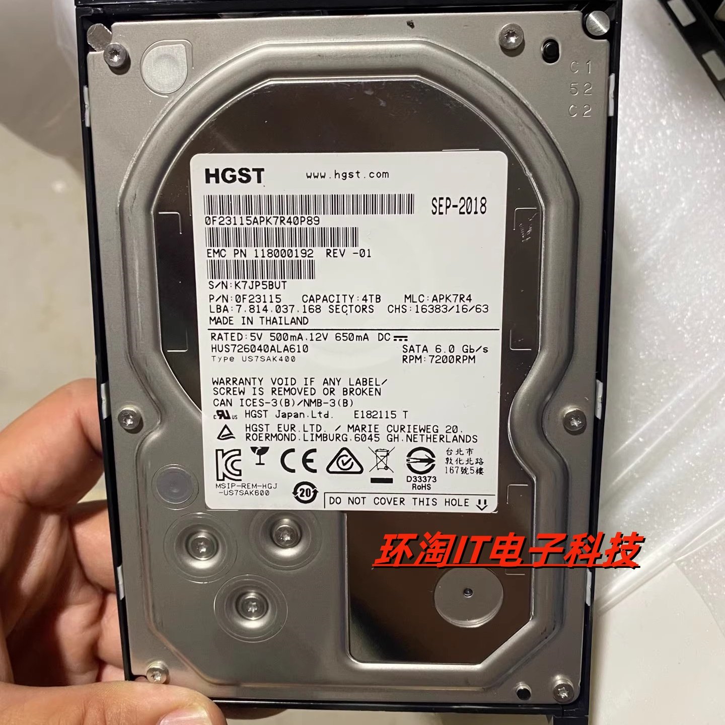 DELL EMC lsilon X200 X210 X400 X410 4TB SATA 403-0114-01硬盘