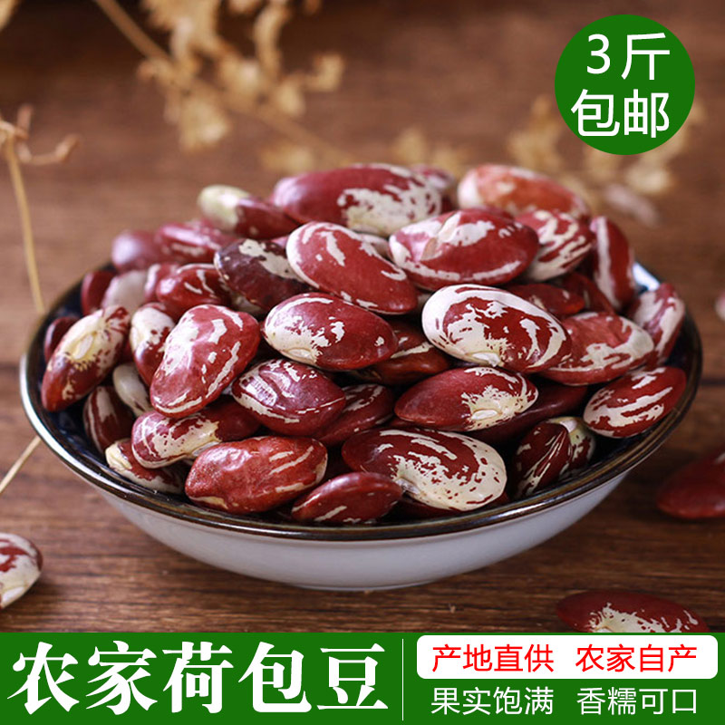 云南老品种荷包豆花芸豆农家自种肾豆红饭豆状元豆杂粮